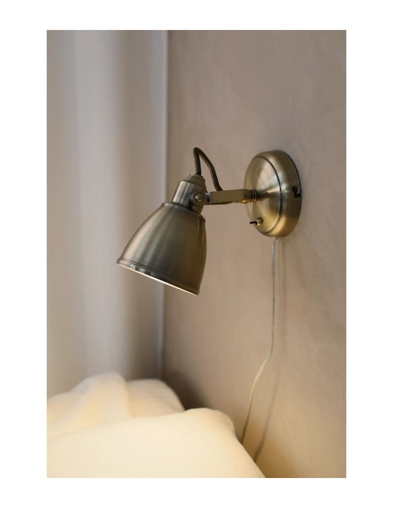 Loft wall lamps - industrial - Markslojd FJÄLLBACKA 1L Antique 104048 Wall lamp. - product kolory-swiatla.pl 2