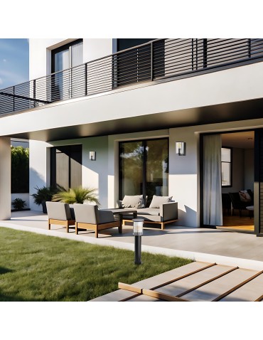 Argon NORFOLK 8748 1-light garden wall lamp black + transparent E27 (light source not included) / 230V lacquered aluminum - product 2