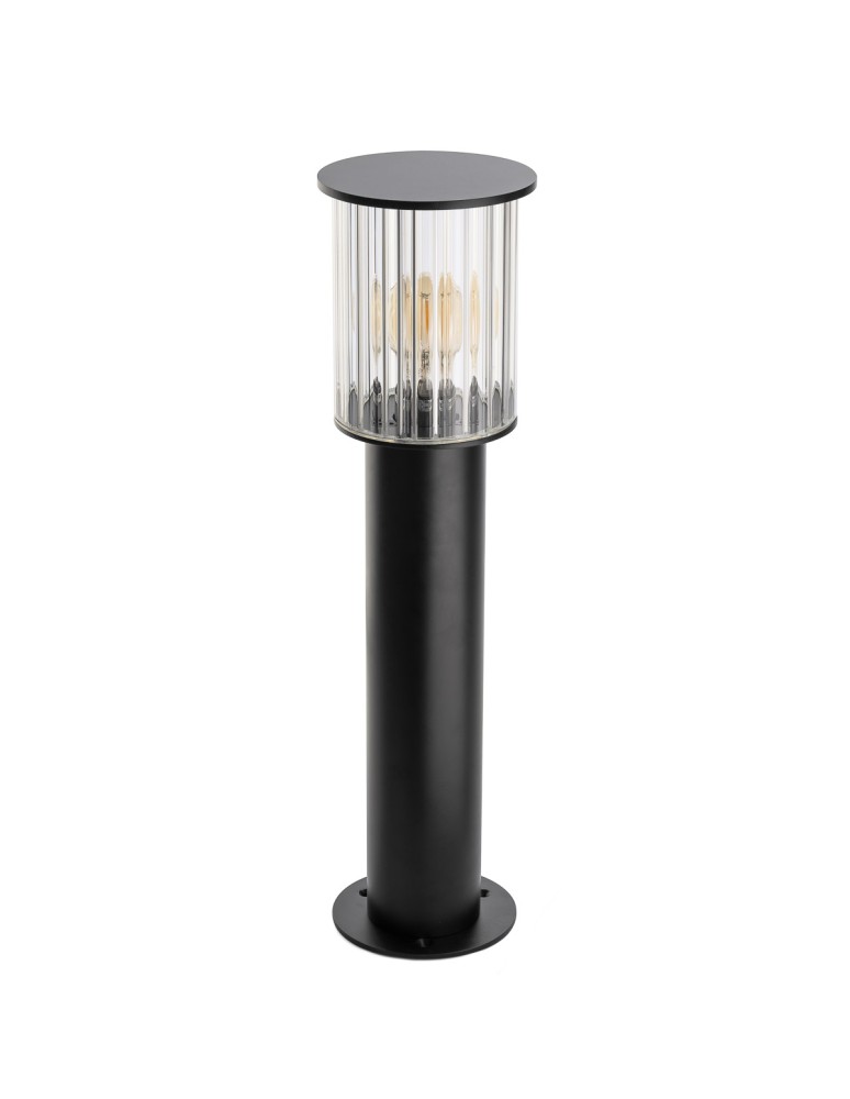 Standing garden lamps - Argon NORFOLK 8749 garden standing lamp 1 fl., small, black + transparent E27 (light source not included) / 230V al - product kolory-swiatla.pl 3