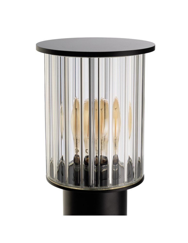 Standing garden lamps - Argon NORFOLK 8749 garden standing lamp 1 fl., small, black + transparent E27 (light source not included) / 230V al - product kolory-swiatla.pl 4