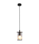 Outdoor pendant lamps - Argon NORFOLK 8751 garden pendant lamp 1 fl., black + transparent E27 (light source not included) / 230V aluminum - product 1