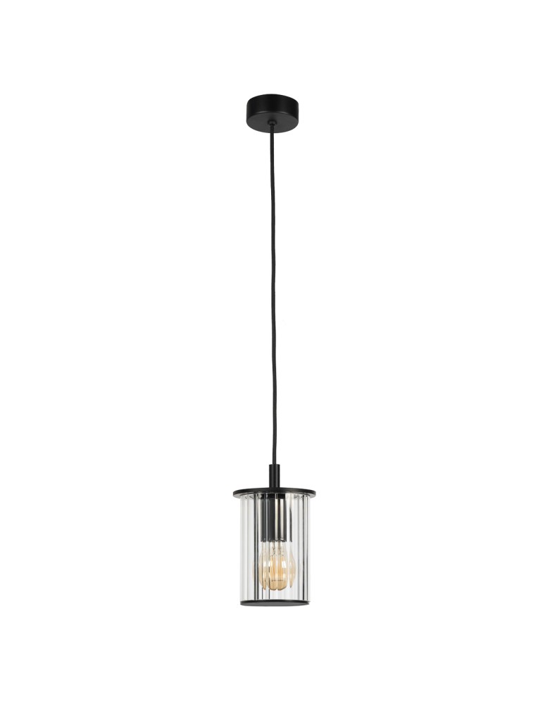 Outdoor pendant lamps - Argon NORFOLK 8751 garden pendant lamp 1 fl., black + transparent E27 (light source not included) / 230V aluminum - product kolory-swiatla.pl 2