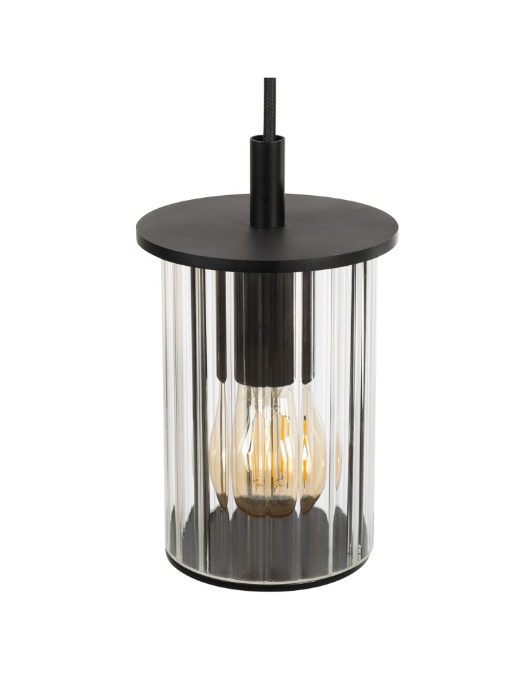 Outdoor pendant lamps - Argon NORFOLK 8751 garden pendant lamp 1 fl., black + transparent E27 (light source not included) / 230V aluminum - product kolory-swiatla.pl 3
