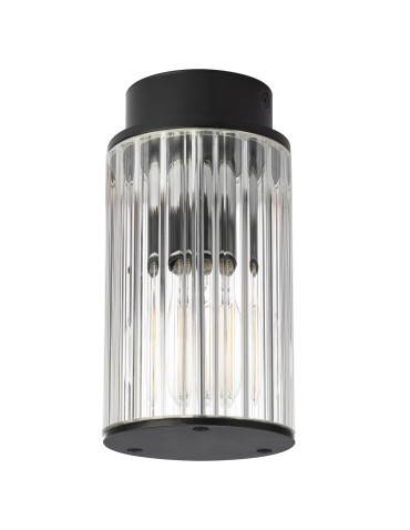 Argon NORFOLK 8773 plafond 1 fl., black + transparent E27 (light source not included) / 230V lacquered aluminum, glass - product 2