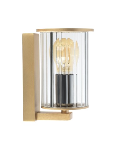 Argon NORFOLK 8752 kinkiet ogrodowy 1 pł., złoty + transparentny E27 (nie zawiera źródła światła) / 230V aluminium lakier