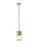 Outdoor pendant lamps - Argon NORFOLK 8755 garden pendant lamp 1 fl., gold + transparent E27 (light source not included) / 230V aluminum - product 1