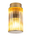 Outdoor ceiling lamps - Argon NORFOLK 8774 plafond 1 fl., gold + transparent E27 (light source not included) / 230V lacquered aluminum, glass - product 1