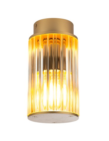 Argon NORFOLK 8774 plafond 1 fl., gold + transparent E27 (light source not included) / 230V lacquered aluminum, glass