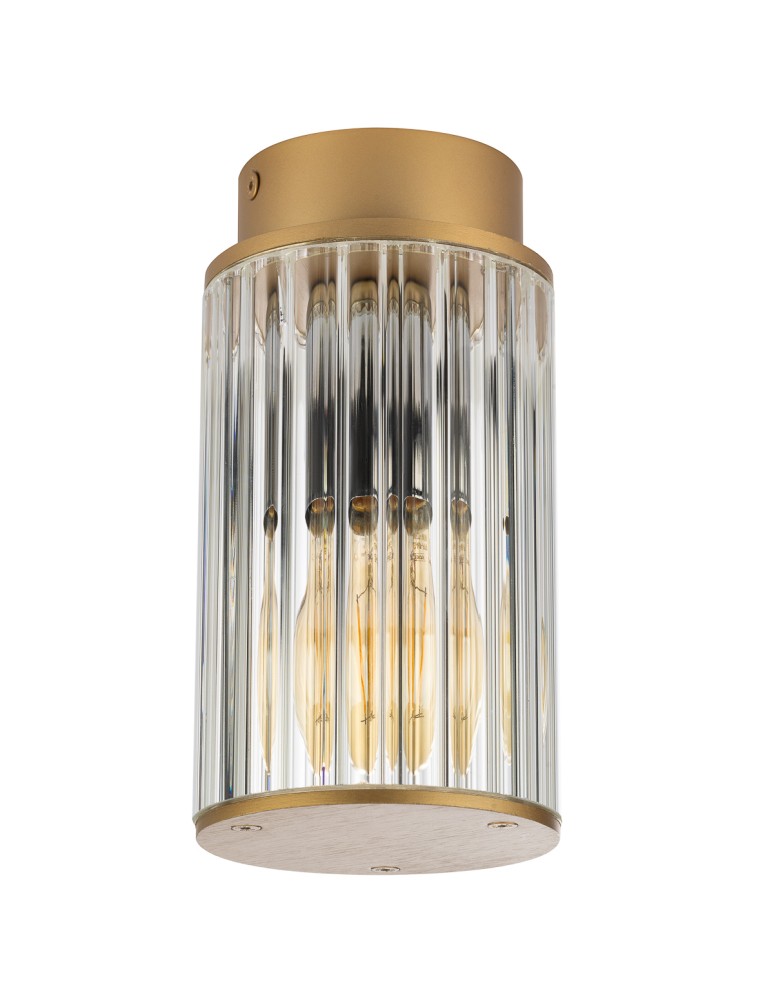 Outdoor ceiling lamps - Argon NORFOLK 8774 plafond 1 fl., gold + transparent E27 (light source not included) / 230V lacquered aluminum, glass - product kolory-swiatla.pl 2