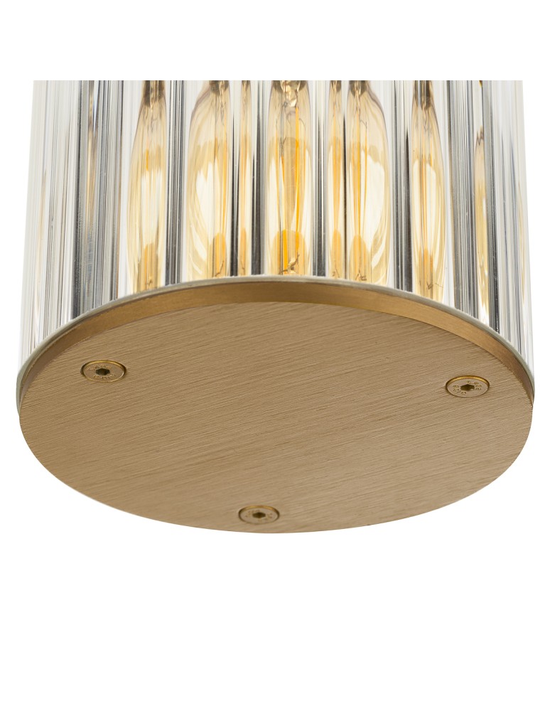 Outdoor ceiling lamps - Argon NORFOLK 8774 plafond 1 fl., gold + transparent E27 (light source not included) / 230V lacquered aluminum, glass - product kolory-swiatla.pl 4