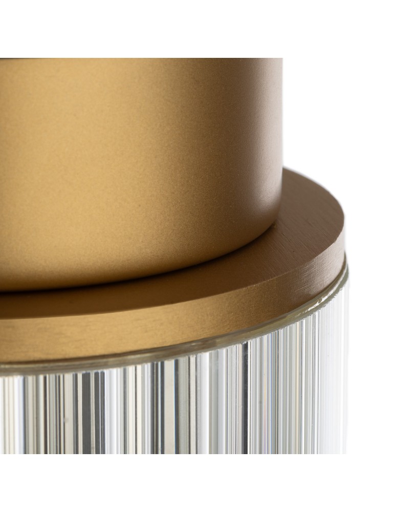 Outdoor ceiling lamps - Argon NORFOLK 8774 plafond 1 fl., gold + transparent E27 (light source not included) / 230V lacquered aluminum, glass - product kolory-swiatla.pl 5