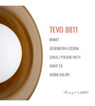 Designer wall lamps - Argon TEVO 8811 wall lamp 1 pł., opaque amber, opal matt G9 (light source not included) / 230V glass - product 6