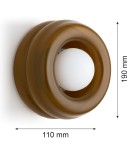 Designer wall lamps - Argon TEVO 8811 wall lamp 1 pł., opaque amber, opal matt G9 (light source not included) / 230V glass - product 7