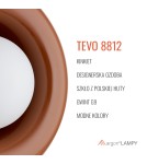 Designer wall lamps - Argon TEVO 8812 wall lamp 1 fl., terracotta, opal mat G9 (light source not included) / 230V glass - product 6