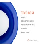 Designer wall lamps - Argon TEVO 8813 wall lamp 1 pł., cobalt, opal mat G9 (light source not included) / 230V glass - product 6