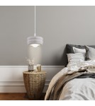 Single pendant lamps - Argon TEVO 8814 1-light pendant lamp, sand cashmere, opal mat G9 (light source not included) / 230V glass, lacquered steel - product 4