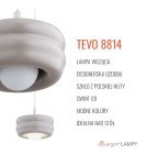 Single pendant lamps - Argon TEVO 8814 1-light pendant lamp, sand cashmere, opal mat G9 (light source not included) / 230V glass, lacquered steel - product 5