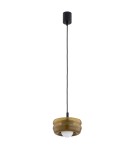 Single pendant lamps - Argon TEVO 8816 1-fl. pendant lamp, opaque amber, opal mat G9 (light source not included) / 230V glass, laki steel - product 3