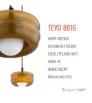 Single pendant lamps - Argon TEVO 8816 1-fl. pendant lamp, opaque amber, opal mat G9 (light source not included) / 230V glass, laki steel - product 6