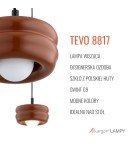Single pendant lamps - Argon TEVO 8817 1-fl. pendant lamp, terracotta, opal mat G9 (light source not included) / 230V glass, lacquered steel - product 6