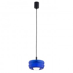 Argon TEVO 8818 lampa wiszaca 1 pł., kobalt, opal mat G9 (nie zawiera źródła światła) / 230V szkło, stal lakierowana