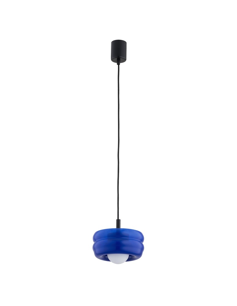 Single pendant lamps - Argon TEVO 8818 1 pł. pendant lamp, cobalt, opal mat G9 (light source not included) / 230V glass, lacquered steel - product kolory-swiatla.pl 3