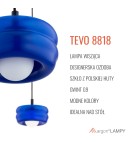 Single pendant lamps - Argon TEVO 8818 1 pł. pendant lamp, cobalt, opal mat G9 (light source not included) / 230V glass, lacquered steel - product 5