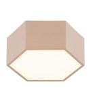 Geometric ceiling lamps - Argon LIBERO 8782 LED plafond, juicy peach / reach peach LED (integrated) 230V / 1150 lm / 3000 K lacquered steel, grey - product 1