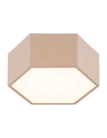Argon LIBERO 8782 LED plafond, juicy peach / reach peach LED (integrated) 230V / 1150 lm / 3000 K lacquered steel, grey