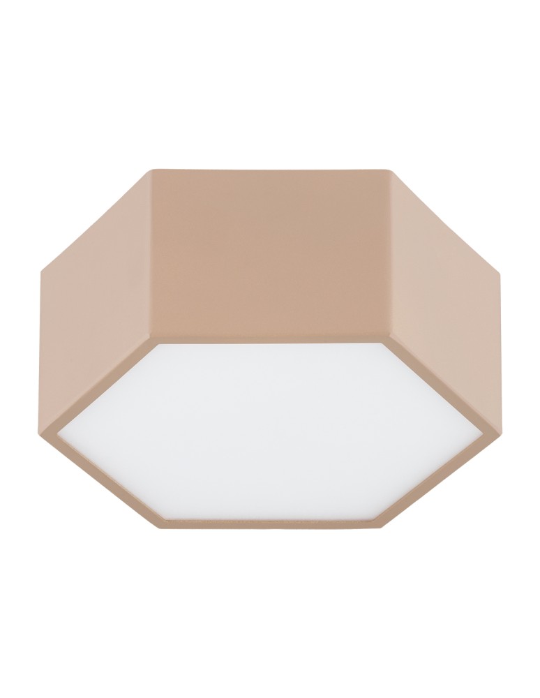 Geometric ceiling lamps - Argon LIBERO 8782 LED plafond, juicy peach / reach peach LED (integrated) 230V / 1150 lm / 3000 K lacquered steel, grey - product kolory-swiatla.pl 2
