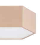 Geometric ceiling lamps - Argon LIBERO 8782 LED plafond, juicy peach / reach peach LED (integrated) 230V / 1150 lm / 3000 K lacquered steel, grey - product 3