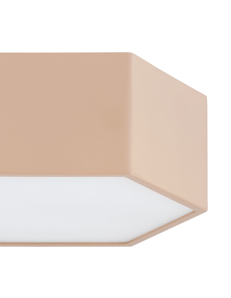 Geometric ceiling lamps - Argon LIBERO 8782 LED plafond, juicy peach / reach peach LED (integrated) 230V / 1150 lm / 3000 K lacquered steel, grey - product kolory-swiatla.pl 3