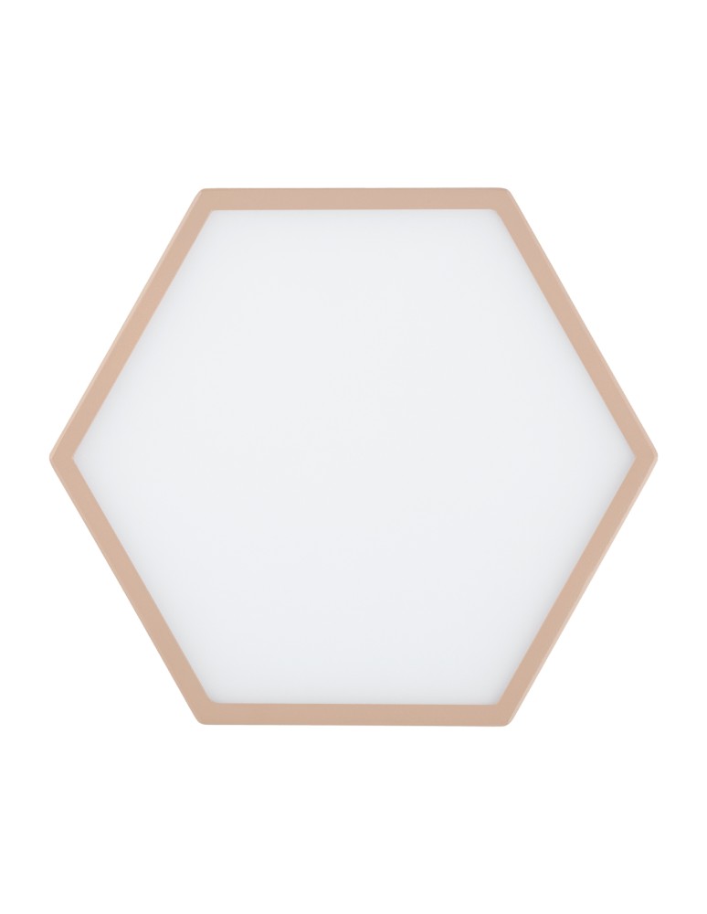 Geometric ceiling lamps - Argon LIBERO 8782 LED plafond, juicy peach / reach peach LED (integrated) 230V / 1150 lm / 3000 K lacquered steel, grey - product kolory-swiatla.pl 5
