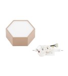 Geometric ceiling lamps - Argon LIBERO 8782 LED plafond, juicy peach / reach peach LED (integrated) 230V / 1150 lm / 3000 K lacquered steel, grey - product 6