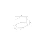 Geometric ceiling lamps - Argon LIBERO 8782 LED plafond, juicy peach / reach peach LED (integrated) 230V / 1150 lm / 3000 K lacquered steel, grey - product 7