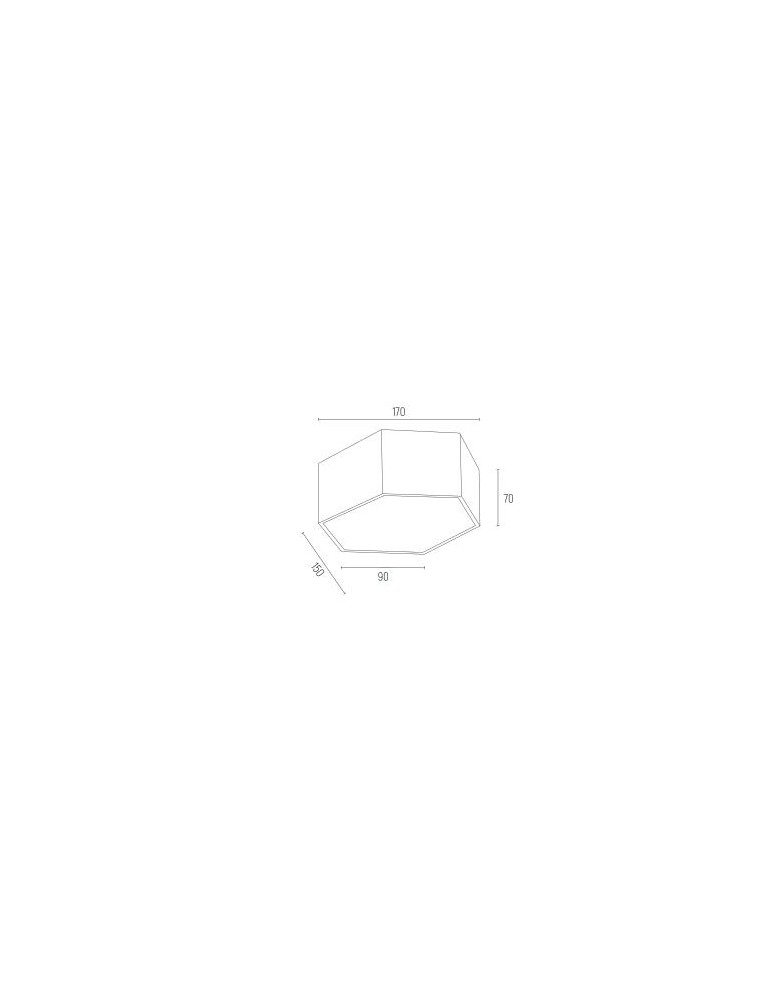 Geometric ceiling lamps - Argon LIBERO 8782 LED plafond, juicy peach / reach peach LED (integrated) 230V / 1150 lm / 3000 K lacquered steel, grey - product kolory-swiatla.pl 7