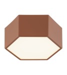 Geometric ceiling lamps - Argon LIBERO 8783 LED plafond, terracotta LED (integrated) 230V / 1150 lm / 3000 K lacquered steel, glass - product 1