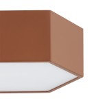 Geometric ceiling lamps - Argon LIBERO 8783 LED plafond, terracotta LED (integrated) 230V / 1150 lm / 3000 K lacquered steel, glass - product 4