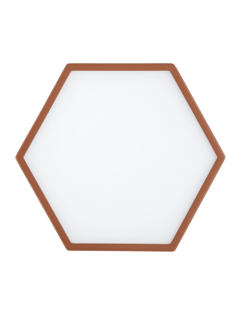Geometric ceiling lamps - Argon LIBERO 8783 LED plafond, terracotta LED (integrated) 230V / 1150 lm / 3000 K lacquered steel, glass - product kolory-swiatla.pl 5