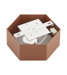 Geometric ceiling lamps - Argon LIBERO 8783 LED plafond, terracotta LED (integrated) 230V / 1150 lm / 3000 K lacquered steel, glass - product 7