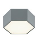 Geometric ceiling lamps - Argon LIBERO 8784 LED plafond, dark sage / night sage LED (integrated) 230V / 1150 lm / 3000 K lacquered steel, glass - product 1