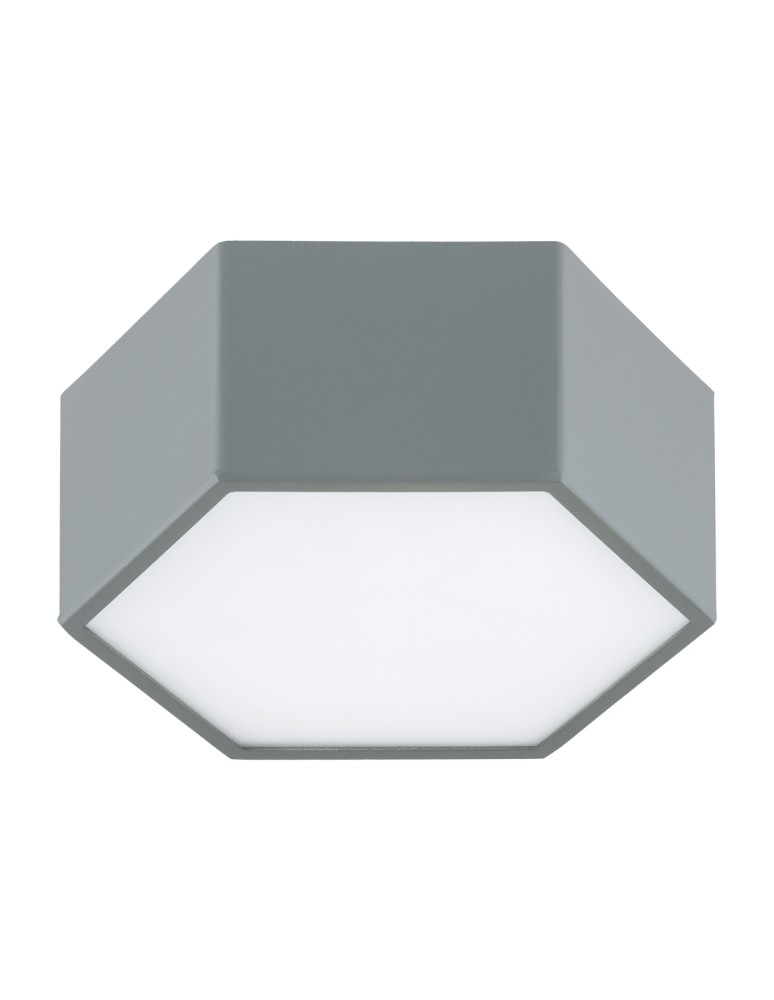 Geometric ceiling lamps - Argon LIBERO 8784 LED plafond, dark sage / night sage LED (integrated) 230V / 1150 lm / 3000 K lacquered steel, glass - product kolory-swiatla.pl 2