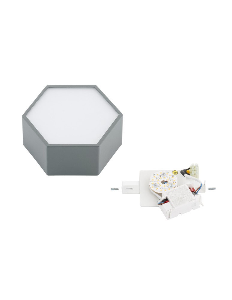 Geometric ceiling lamps - Argon LIBERO 8784 LED plafond, dark sage / night sage LED (integrated) 230V / 1150 lm / 3000 K lacquered steel, glass - product kolory-swiatla.pl 6