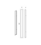 Milagro Kinkiet Wow 25W 3CCT IP54 100cm ML1724