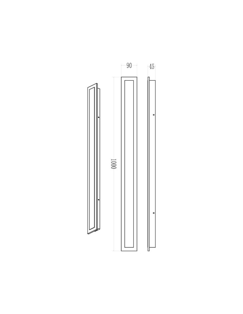 Outdoor wall lamps - Milagro Wow wall lamp 25W 3CCT IP54 100cm ML1724 - product kolory-swiatla.pl 5