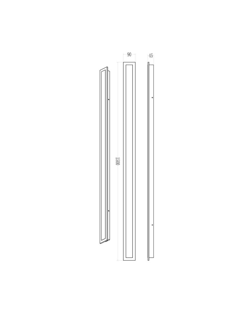 Outdoor wall lamps - Milagro Wow wall lamp 30W 3CCT IP54 150cm ML1725 - product kolory-swiatla.pl 5