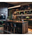 Pendant lamps over the island - Milagro LINEA Gold 36W LED pendant lamp 3000K-4000K-5700K ML1785. - product 3