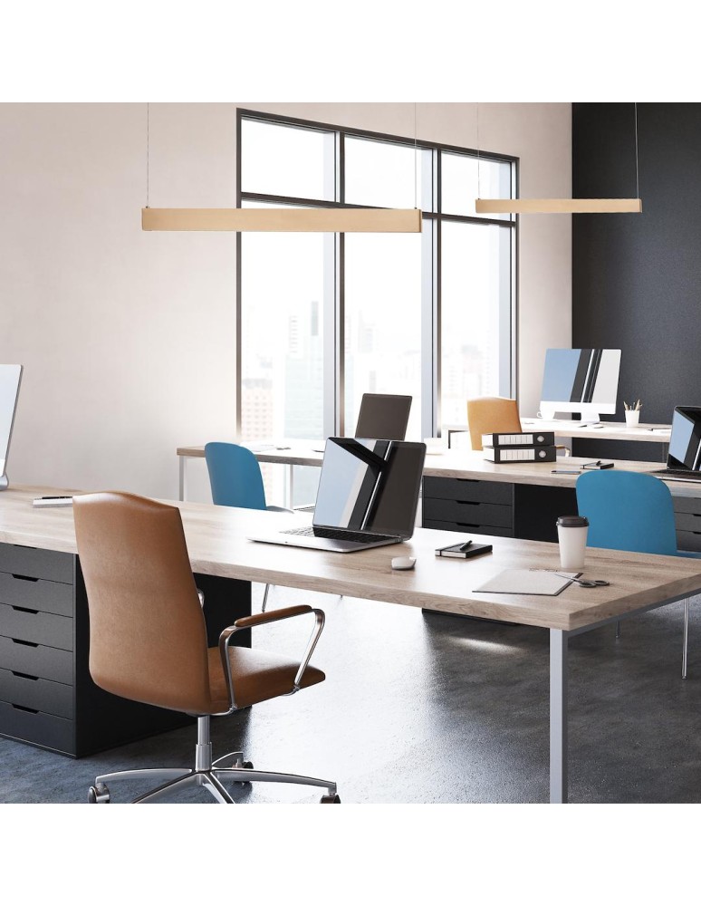 Pendant lamps over the island - Milagro LINEA Gold 36W LED pendant lamp 3000K-4000K-5700K ML1785. - product kolory-swiatla.pl 4