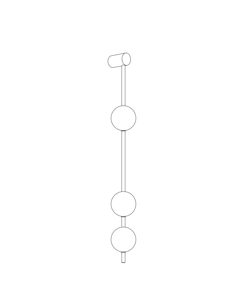 Step Into Design Lampa ścienna BERRY LED złoty biały 103 cm ST-DL-8541 WALL