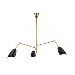 Step Into Design Lampa wisząca RAGNO czarna 150 cm ST-8625P black